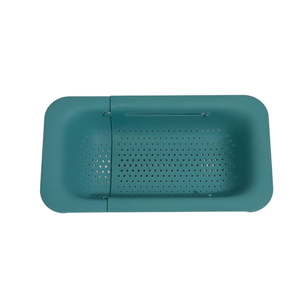Cateissary Colador Escurridor extensible ajustable Escurridor de plástico plegable grande Herramienta Platos Palillos Colador de cocina Organizadores de utensilios de cocina Verde Cateissary HA070890-02