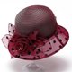 thumbnail image 1 of Karight Dress Hats for Women Fashionable Sun Fascinators Hat Women's Wide Brim Church Bridal Tea Party Wedding Hat, 1 of 6