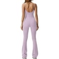 thumbnail image 5 of Coduop Women Adjustable Spaghetti Strap Jumpsuit Sleeveless Playsuit U-Back Yoga Workout Bodysuit, 5 of 7
