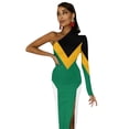thumbnail image 6 of South Africa Flag Half Dleeve Split Dress dress for woman summer clothes Woman clothing, 6 of 7