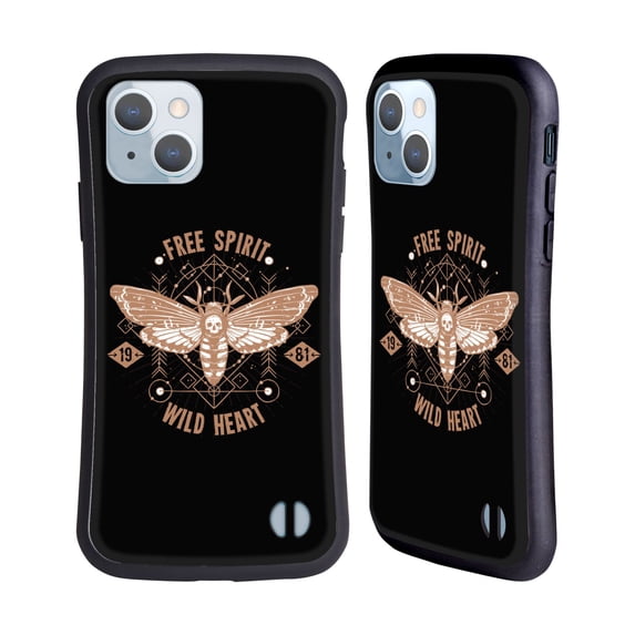 Head Case Designs Officially Licensed Haroulita Magick - Tarot - Mystical Free Spirit Hybrid Case Compatible with Apple iPhone 14