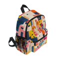 thumbnail image 2 of FORMRS School Backpack with Front Zippered Pocket 12" Student Travel Daypack, Art Geometric, 2 of 6