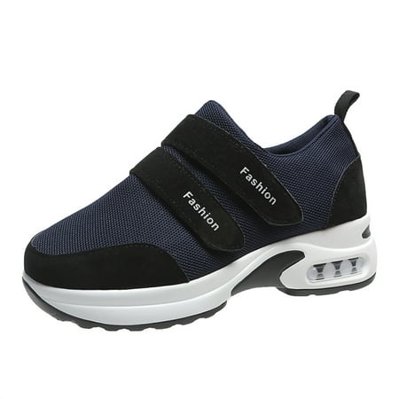 

Lyinloo Fitted Height-increasing Shoes Women s Large Size Hollow Sneakers Blue 42