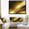 thumbnail image 4 of Designart - Motif Texture Dorée Scintillante - Impression sur Toile Encadrée Abstraite, 4 of 4
