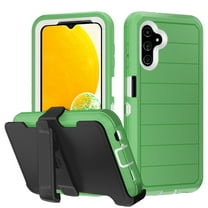 NIFFPD Samsung Galaxy A13 5G Case with Belt-Clip Holster, Heavy Duty Drop Protection Shockproof Protective for Samsung Galaxy A13 5G Black Green&White