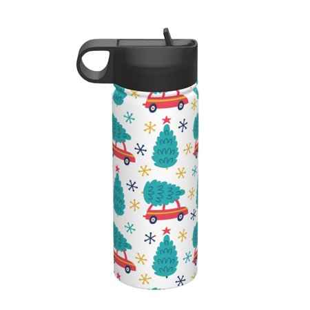 

Thermos Kettle With Straw 18oz Gym Outdoor Sports Stainless Steel Thermos Cup Male And Female Students Car Cold Water Bottle Retro Car And Christmas Decoration