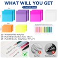 thumbnail image 2 of Sticky Notes Tecolu Transparent 500 hojas con pestaña de índice, 2 of 7
