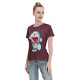 thumbnail image 4 of Women's Basic Short Sleeve T-Shirt Doraemon, 4 of 6