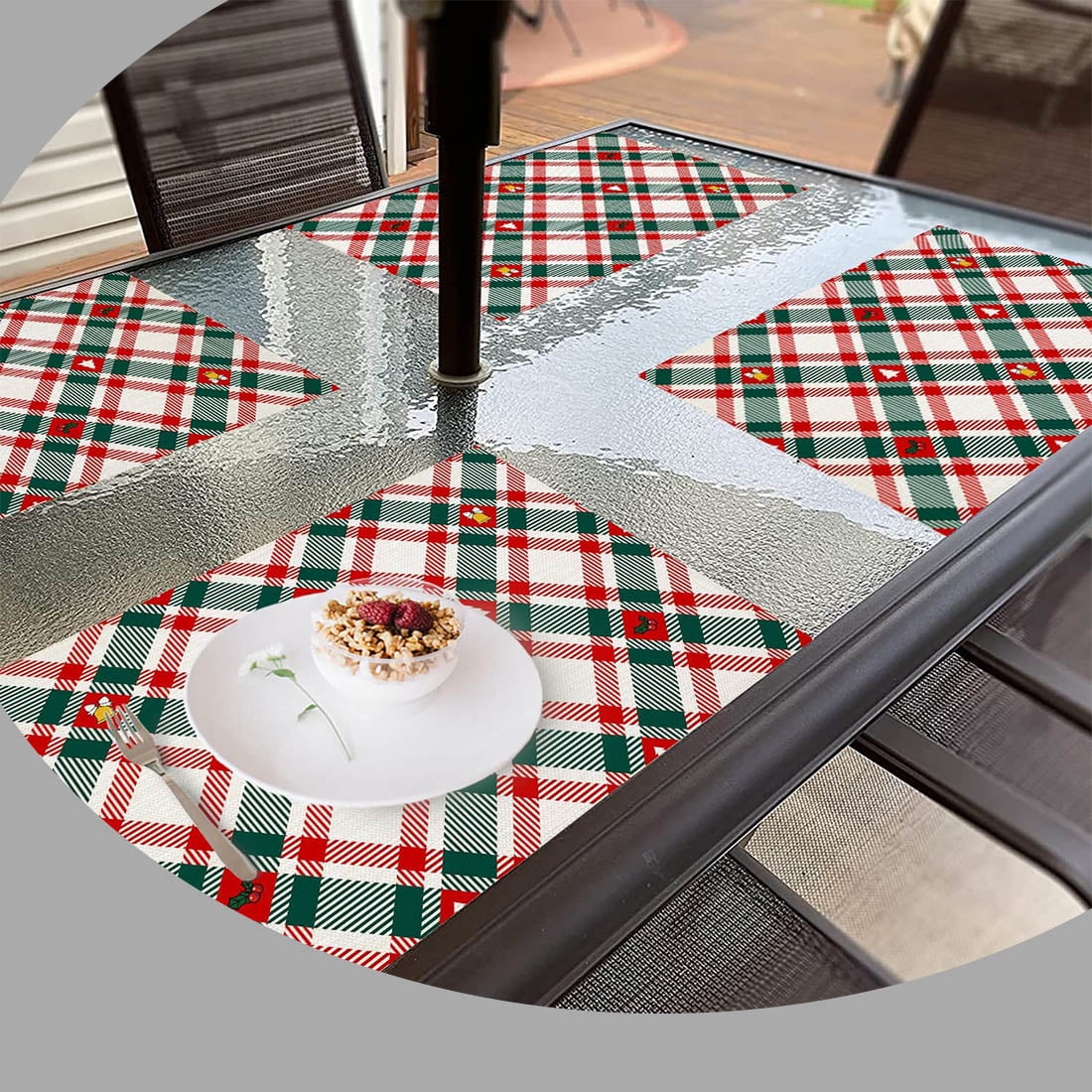 Placemats for Dining Table Kitchen Table Round Table Set of 4 - Walmart.com