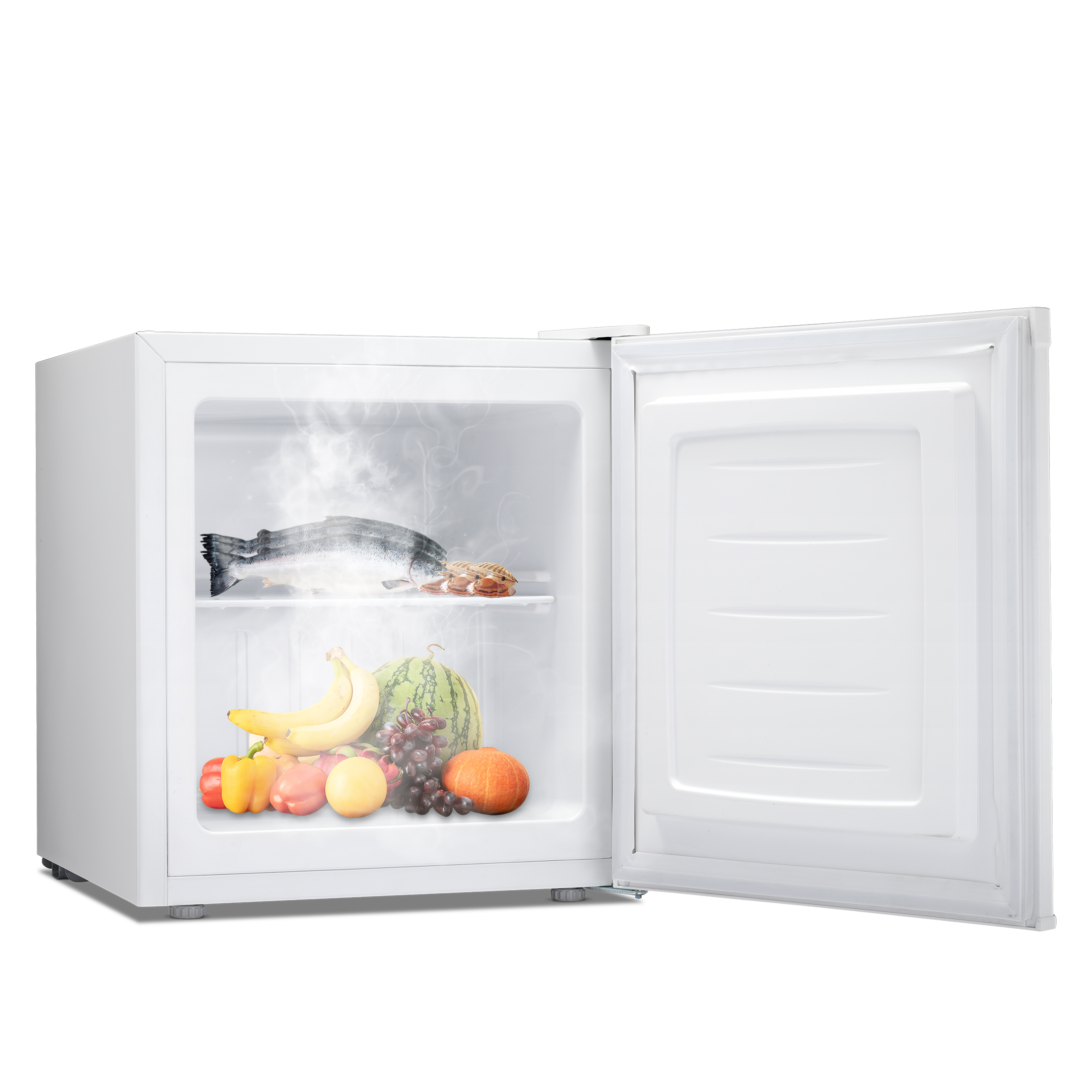 KISSAIR 1.1 Cu.ft Mini Fridge, Small Refrigerator with Removable