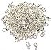 thumbnail image 3 of 100 Silver Plated Jewelry Lobster Clasps Findings 10x6mm, 3 of 3