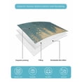 thumbnail image 5 of Modern Teal Turquoise Twin XL Size Down Alternative Comforter,Lightweight Comforter Quilt Bedding Set with Pillow Shams Abstract Oil Painting Minimalist Art Bed Comforter Duvet Insert 68"x98", 5 of 7