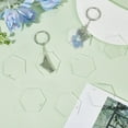thumbnail image 4 of 1 Box 20Pcs Clear Acrylic Discs Acrylic Gift Tags Acrylic Hexagon Blanks Bulk Acrylic Blank Ornaments Transparent Plastic Clear Discs for Craft DIY Keychains Engraving Label Gift Supplies, 4 of 9