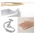 thumbnail image 3 of Sonducket Anillo abierto con letras mayúsculas, anillos portátiles para interiores y exteriores, fiesta en casa, compras, joyería decorativa, regalo de Ropa, zapatos y accesorios Miscelánea T Sonducket AP1421-20B, 3 of 5