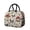 Mushroom And Butterfly, variant on Obrewu Watercolor Floral Pattern Lunch Bag for Adult, Insulated, Leakproof, Oxford Cloth