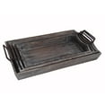 thumbnail image 2 of Keaton Set of 4 Metal Handled Wood Trays, 2 of 2