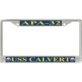 thumbnail image 1 of USS Calvert APA-32 License Plate Frame, 1 of 1