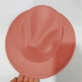thumbnail image 2 of Kids Classic Wide Brim Fedora Hat Children Boys and Girls Felt Hat Jazz Hats Classic Wide Brim Panama Dress Hat, 2 of 6