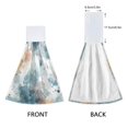 thumbnail image 4 of 2PCS Velcro Hangable Hand Towels Quick-Drying Hanging Kitchen Towels for Kitchen & Bathroom Watercolor Ink Splashes Pattern, 4 of 7