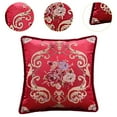 thumbnail image 3 of Funda de almohada bordada Strade Fareast Limited Vintage 48 cm x 48 cm Rojo, 3 of 8