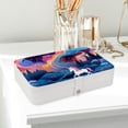 thumbnail image 6 of Unicorn PU Leather Necklace Holder with Removable Compartment, Portable Decorative Box Jewelry Boxes Necklace Organizer, 6 of 6