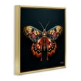 thumbnail image 4 of Stupell Industries Vivid Patterned Moth Animals & Insects Painting Gold Floater Framed Canvas Art Print Wall Art, 25 x 25, 4 of 10