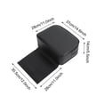 thumbnail image 2 of Barbero negro Salón de belleza Equipo de spa Silla de peluquería Asiento elevador infantil Cojín, 19.29"(L) x 12" (W) x 6 10"(H)(Negro: cuero de la PU) Ecomeon  no, 2 of 6