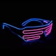 thumbnail image 1 of Gafas de neón con obturador intermitente, gafas de sol LED, disfraces de DJ brillantes para fiesta, años 80, atmósfera de gafas, 1 of 5