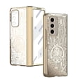 thumbnail image 2 of MonsDirect for 7.6 inch Samsung Galaxy Z Fold 2 5G 2020 Case, Mechainical Gear Clear Plating Frame Hard PC Back Shell With Screen Protector, Slim Folding Hinge Protection for Galaxy Z Fold 2, Gold, 2 of 2