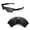 Black, variant on Walleva Black Replacement Lenses for Oakley Flak Jacket XLJ Sunglasses