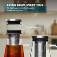 thumbnail image 4 of Ovalware Cold Brew Coffee/Tea Maker 1.0L RJ3 Borosilicate Glass Carafe Stainless-Steel Filter, 4 of 8