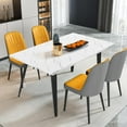 thumbnail image 2 of Homy Casa Dining Table for 4-6 Person - Kitchen Din Table for Kitchen Dining Room, Marble, 2 of 7