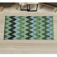 thumbnail image 1 of Chevron Decorative Rug, Zig Zag Lines Pattern on Wooden Looking Background Rustic Home Print, Quality Carpet for Bedroom Dorm and Living Room, 6 Sizes, Pistachio Green, by Ambesonne, 1 of 1