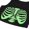 thumbnail image 4 of POINTERTECK Women‘s Rib Knit Sleeveless Skeleton Print Crop Tan Tops, 4 of 6
