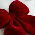 thumbnail image 4 of Christmas Tree Topper Bow 13.78 x 14.17 Inch Large Red Velvet Christmas Bow Farmhouse Xmas Tree Topper Decoration for Xmas Home Party Backdrop Wedding Wreath Front Door Window Staircase, 4 of 5