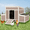 Brown, variant on YODOLLA Chicken Coop 56" Large Wooden Chicken Hutch with 6 Nesting Boxes Outdoor Hen House Chicken Cage w/Ramps, Removable Tray for Easy Cleaning