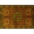 thumbnail image 1 of Ahgly Company Machine Washable Indoor Rectangle Persian Yellow Traditional Area Rugs, 2' x 3', 1 of 4