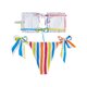 thumbnail image 4 of VISgogo - Conjunto de bikini de dos piezas para mujer, sin tirantes, sin mangas, con estampado de rayas y calzoncillos con cordones VISgogo moda, 4 of 8