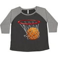 thumbnail image 3 of Inktastic Basketball Swish Women's Plus Size T-Shirt, 3 of 5