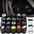 thumbnail image 2 of 4pcs Tire Valve Caps Tyre Rim Stem Cover Dust Proof Auto Wheel Cap Aluminum Alloy Nipple Caps For Cars And Motorcycles Bikes-motor Vehicle Wheel Parts, 2 of 5