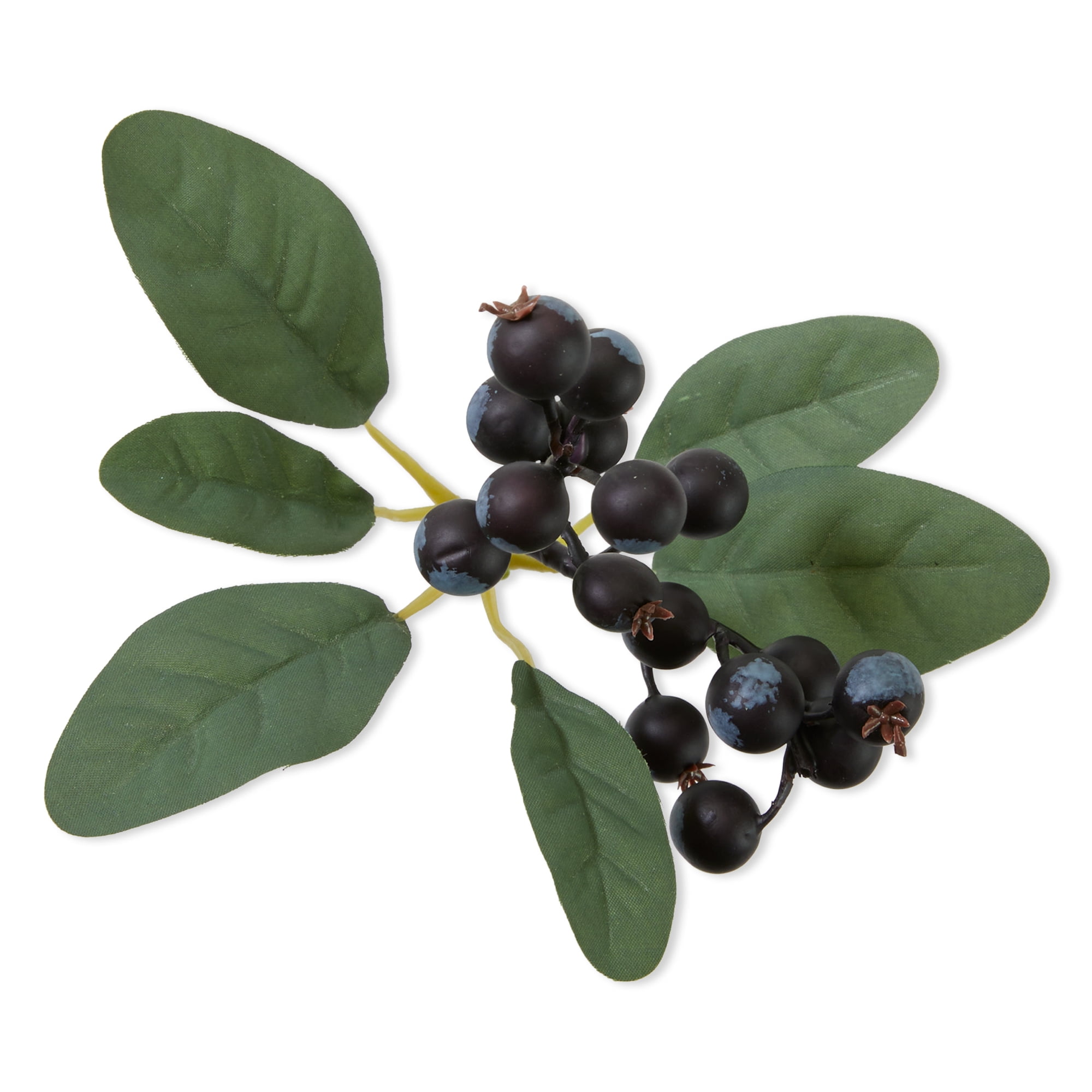 Mainstays Artificial Mini Fruit Pick, Blue Blueberry, 4.5" x 9.5"