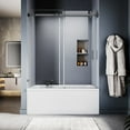 thumbnail image 6 of UKS05-3/8" (10mm) Sliding Glass Shower Door, 61-65" W x 80" H Frameless Bathroom Door with Easy-Cleaning Coating, 6 of 7