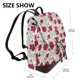 thumbnail image 2 of Fotbe Leaves And Anemone Flowers In Red Grey Mochila Bolso con Estampado para Mujer, Mochila Antirrobo de Nylon Impermeable, Bolsa Ligera de Hombro, 2 of 4