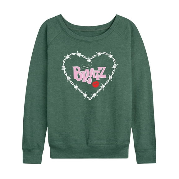 Bratz - Bratz Original Logo - Barbed Wire Heart - Women's Lightweight French Terry Long Sleeve Shirt
