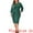 Dark Green, variant on Plus Size Vintage Church Ruffle Dress Office Work Dress 3X Black