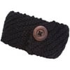 Magid Headwrap with Button, Black