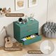 thumbnail image 4 of Moderno fluted cajón wood chest of cajones almacenamiento organizer con metal handles y legs, 4 of 7