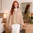 thumbnail image 5 of 2027 New Heated Shawl Wraps for Women, Cozy Wrap with Heat, Zip Front Hands-Free Wearable USB Heated Blanket, 3 Heat Settings Portable Shawl for Home Travel Office Winter Use, 5 of 7
