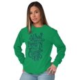 thumbnail image 3 of Goes Up Must Come Down Gardener Humor Women's Long Sleeve T Shirt Brisco Brands 2X, 3 of 6