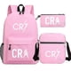 thumbnail image 1 of Mochila Fashion Cr7 para adolescentes, bolsos de moda para niños, niños y estudiantes, mochilas escolares y mochilas para ordenador portátil con juego de tres piezas, 1 of 1